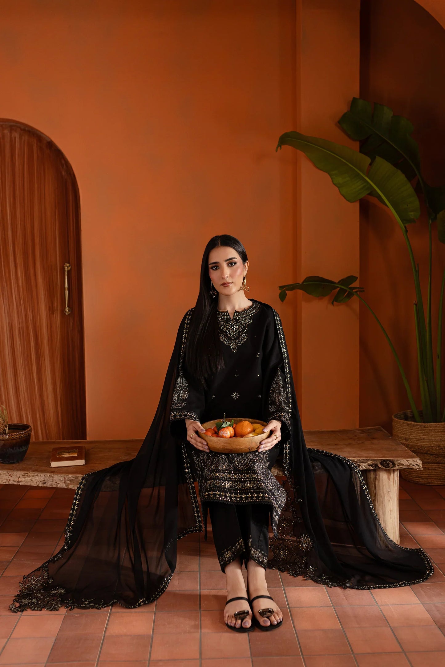Best Selling - Black Magisk 3Pc Embroidered Dress