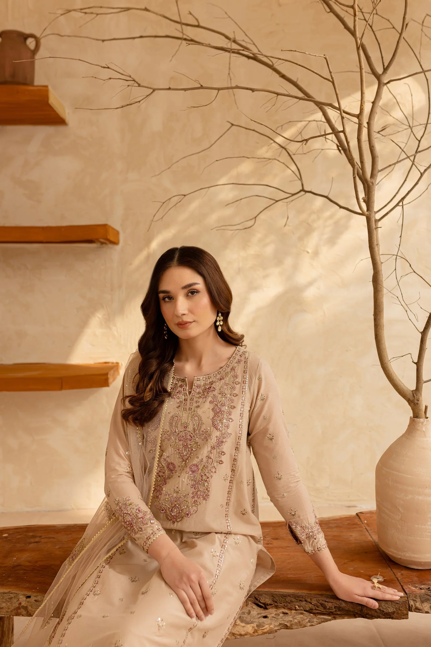Best Selling - Rafaello 3Pc Embroidered Dress