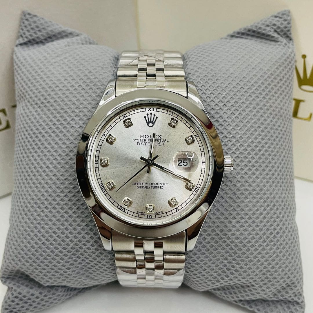 Rlx DateJust - 40mm - Stainless Steel - Silver Dial