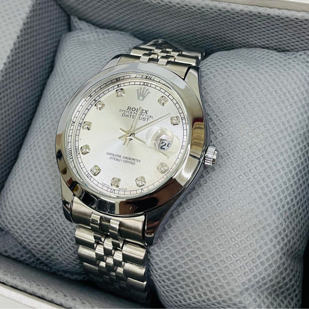 Rlx DateJust - 40mm - Stainless Steel - Silver Dial