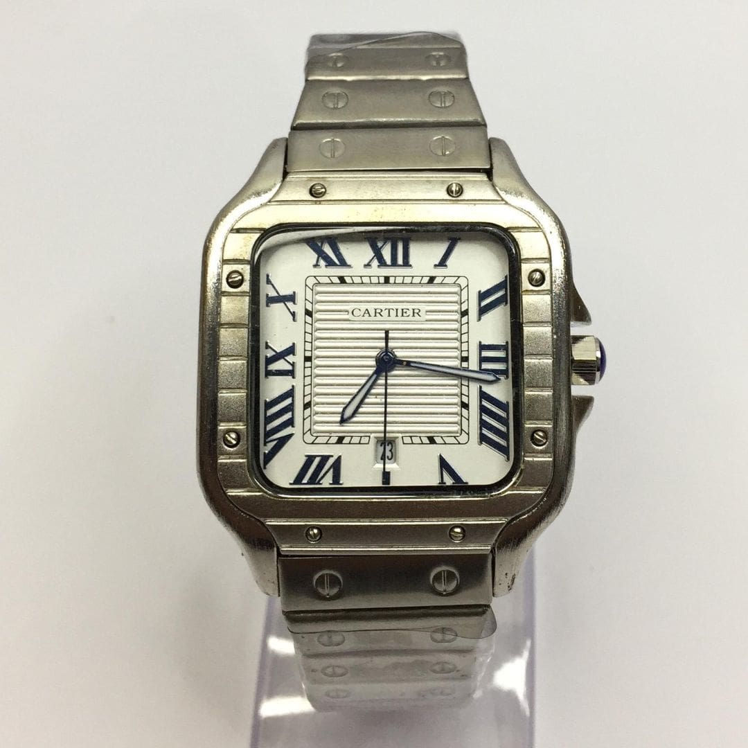 Cartier - Stainless Steel - 40mm - Silver Chain