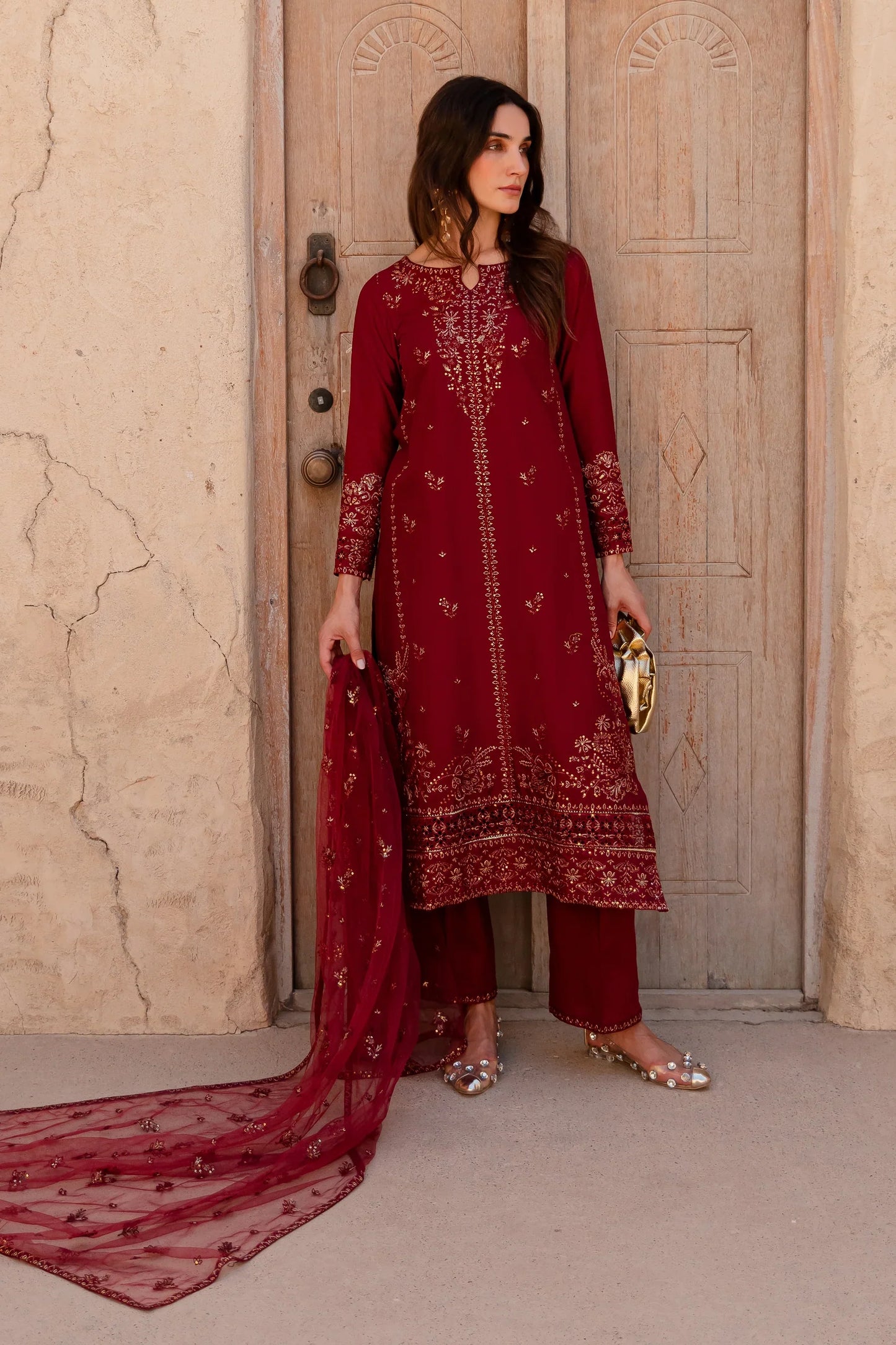 Best Selling - Zyra 3Pc Embroidered Dress