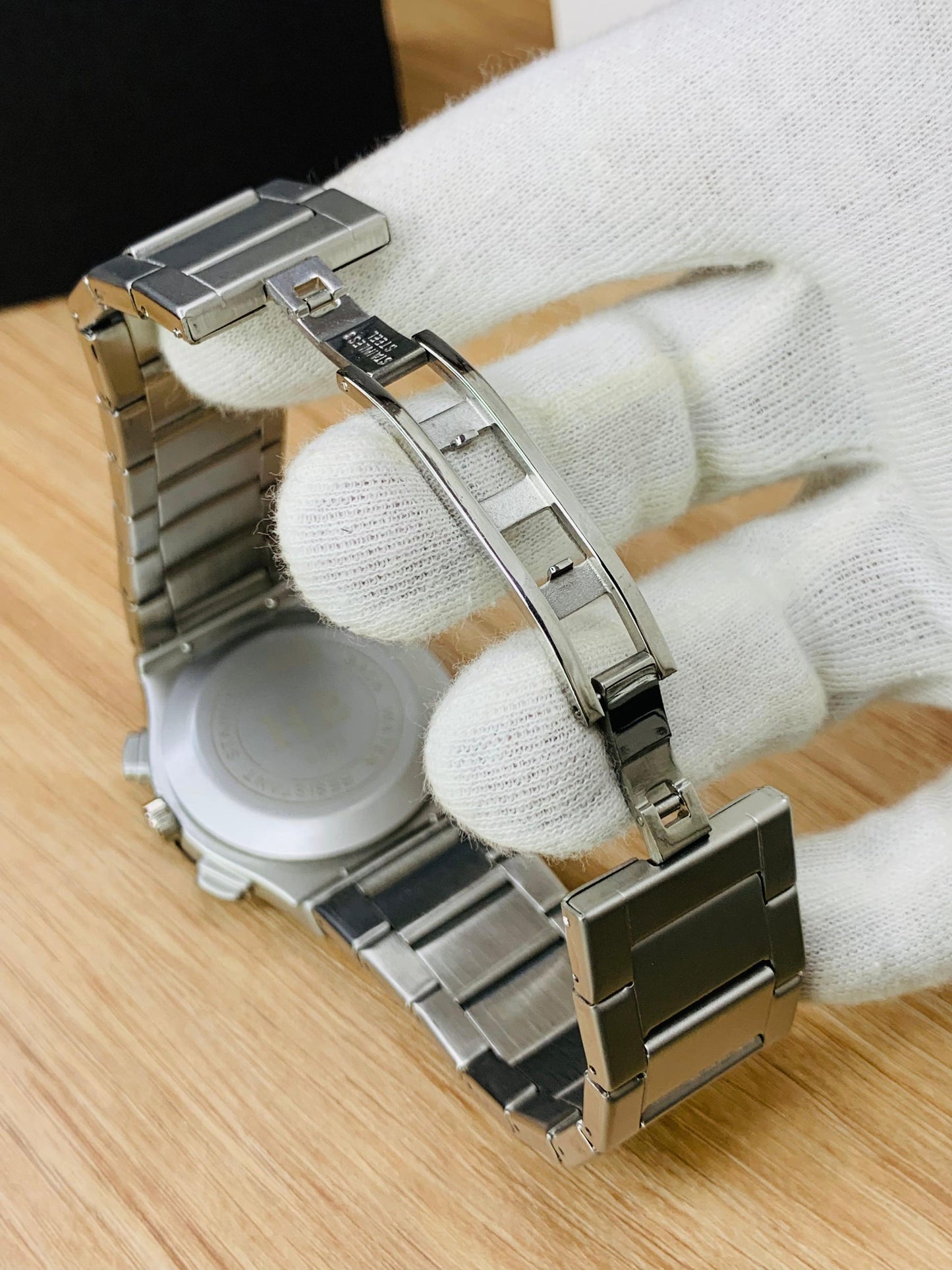 BRANDED HB PREMIUM WATCH FOR MEN - SILVER MATTE CHAIN