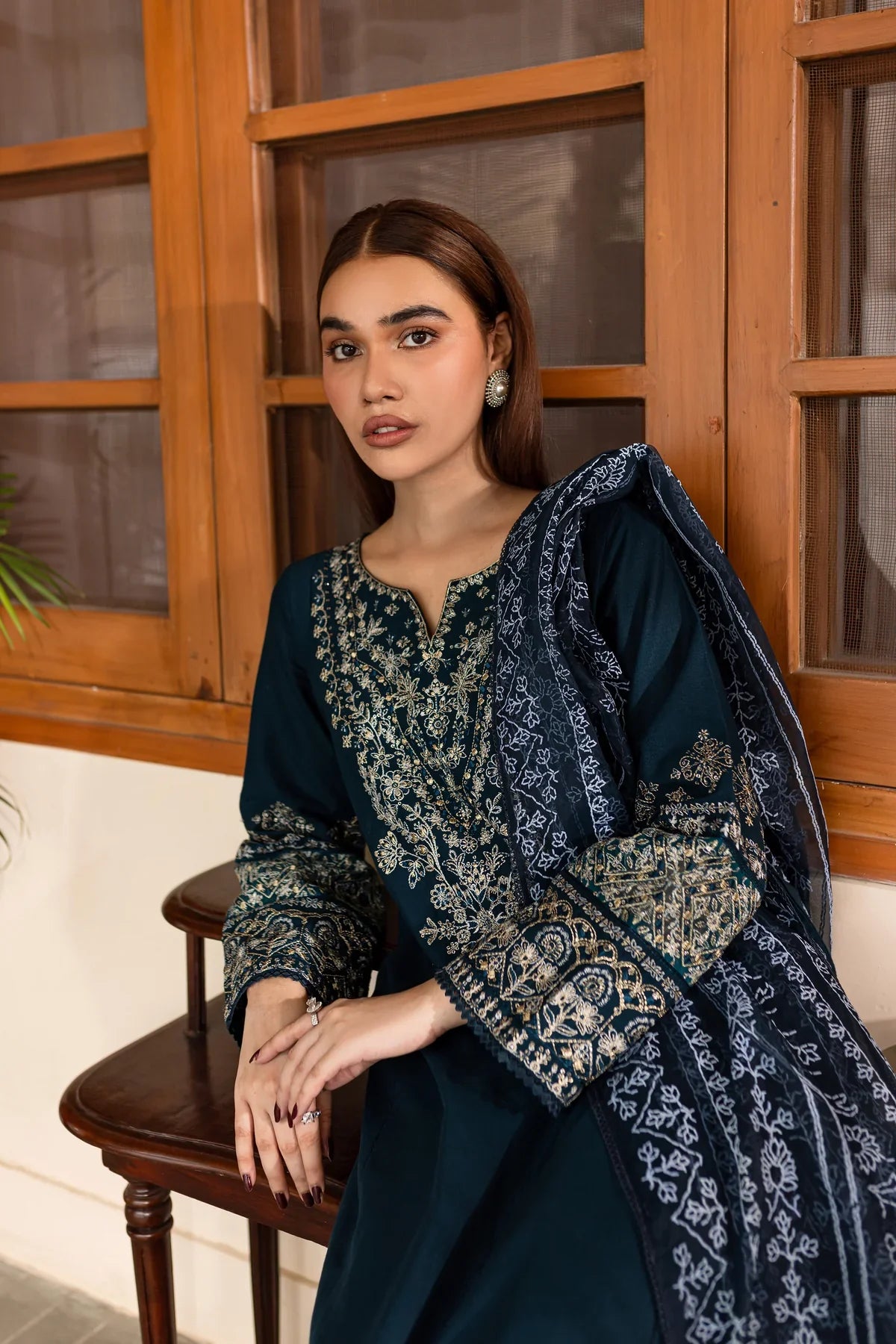 Best Selling - Amari 3Pc Embroidered Dress