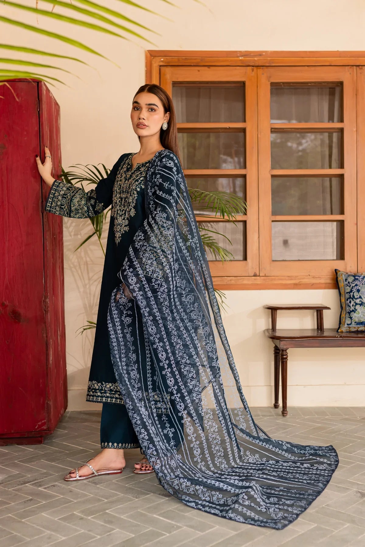 Best Selling - Amari 3Pc Embroidered Dress