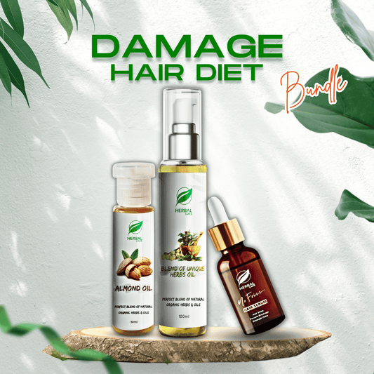 Damaged Hair Diet Bundle - Herbal Cafe Pakistan