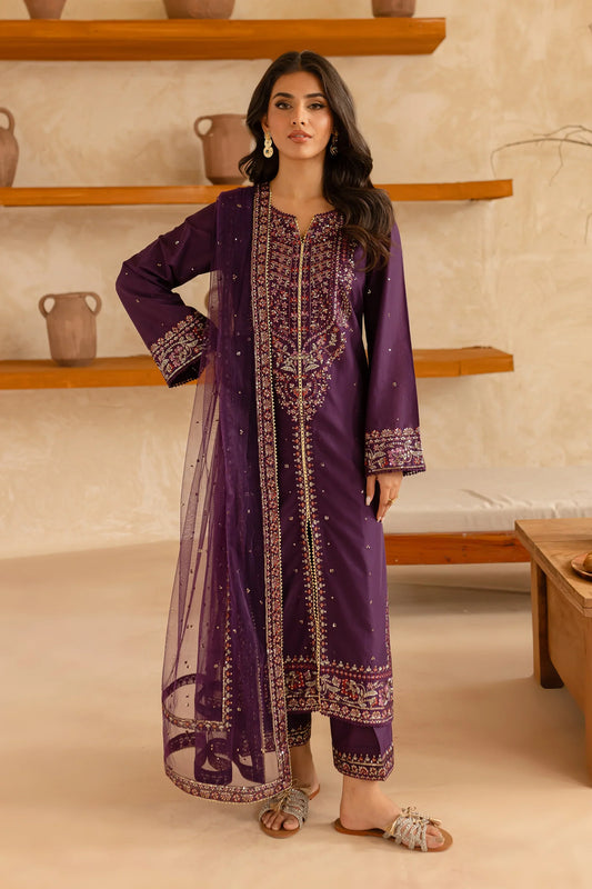Best Selling - Cyelin 3Pc Embroidered Dress