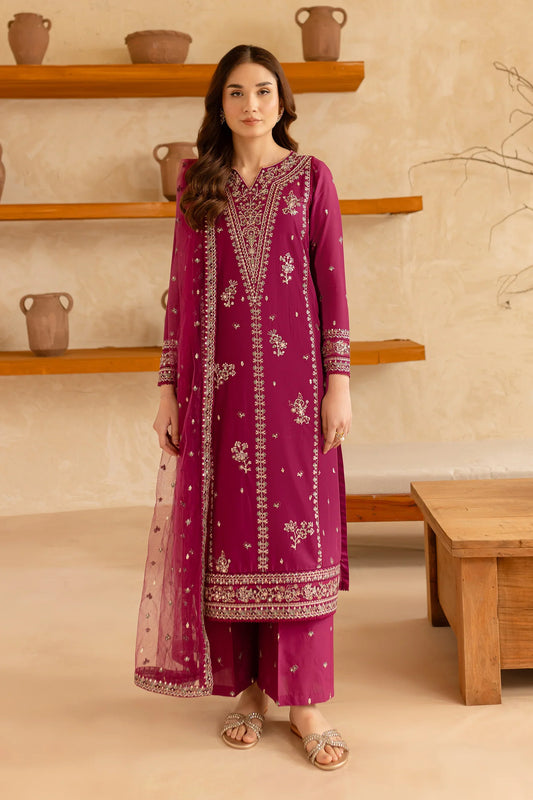 Best Selling - Ehaad 3Pc Embroidered Dress