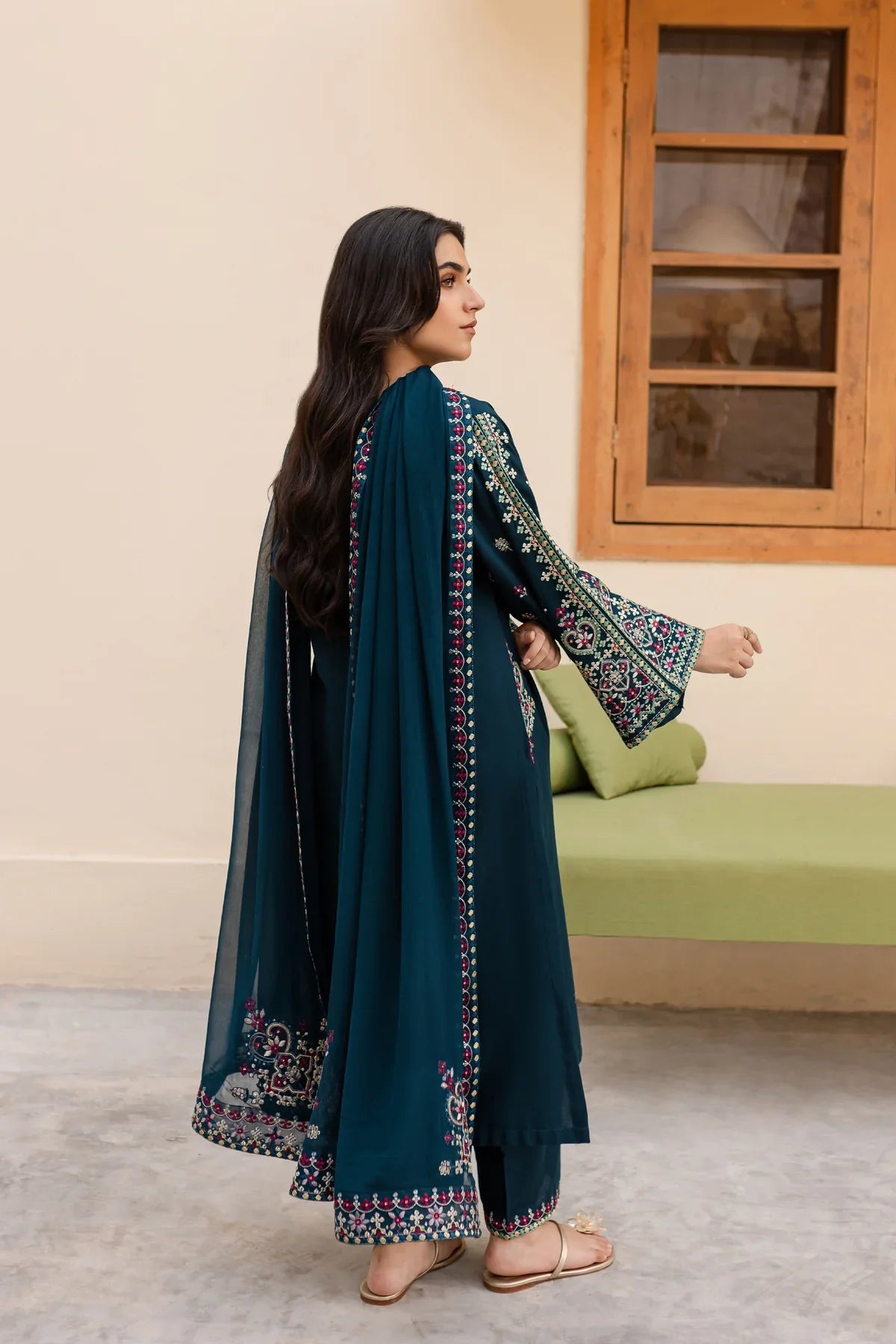 Best Selling - Nihan 3Pc Embroidered Dress