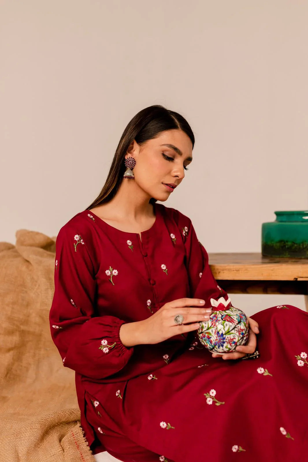 Best Selling - Parel 2Pc Embroidered Dress