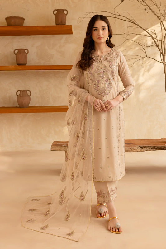 Best Selling - Rafaello 3Pc Embroidered Dress