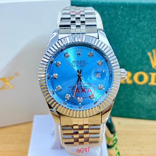 Rlx DateJust - 40mm - Fluted Bezel - Tiffany