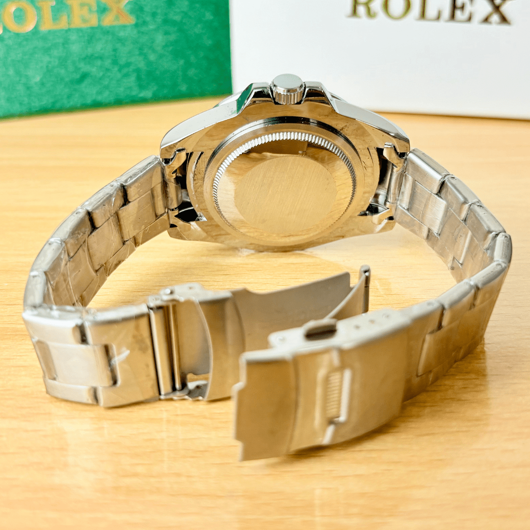 XEON Rlx Explorer II | Oyster Chain | Stainless Steel | Black Dial