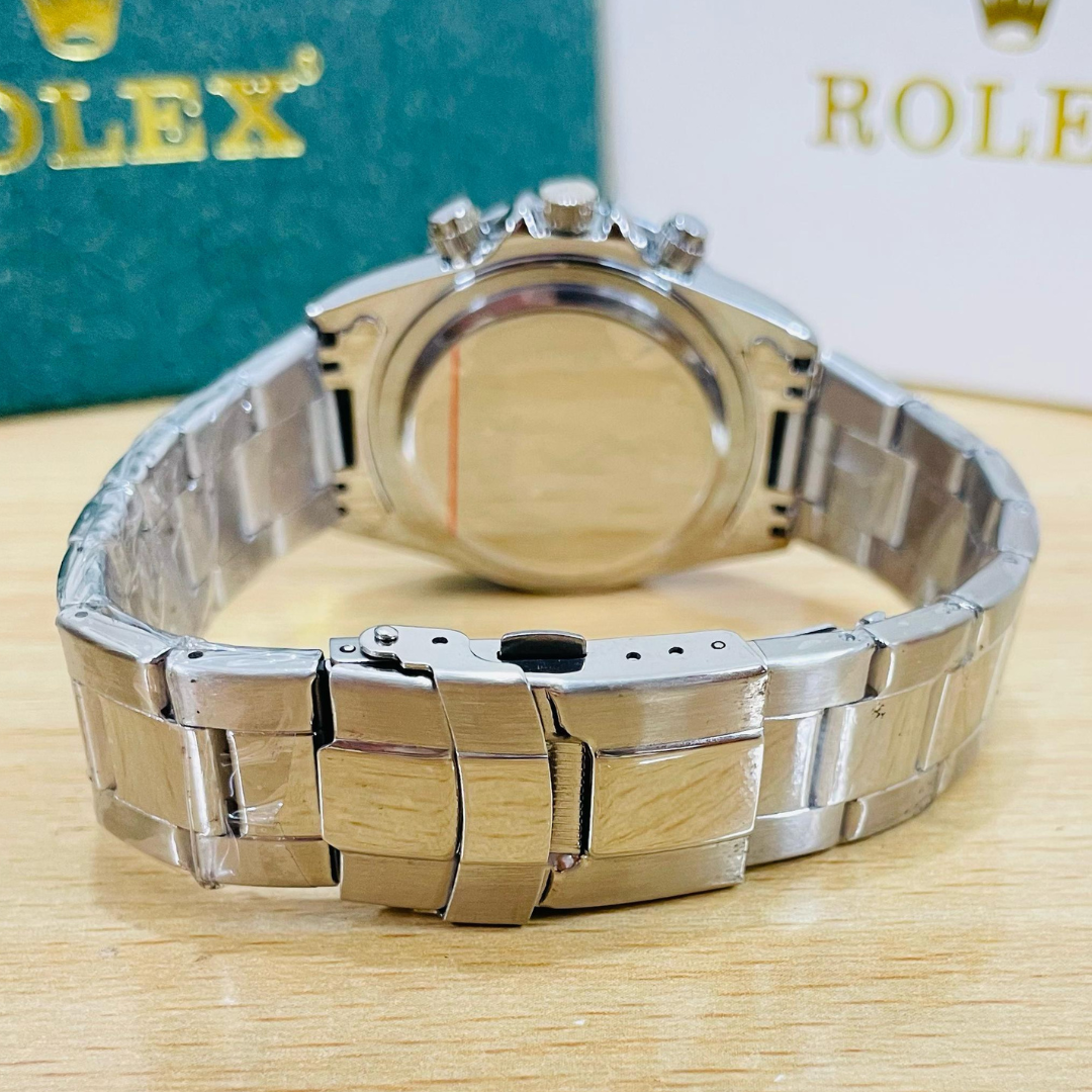 Rlx Daytona - Oyster Chain - Silver - Black Dial