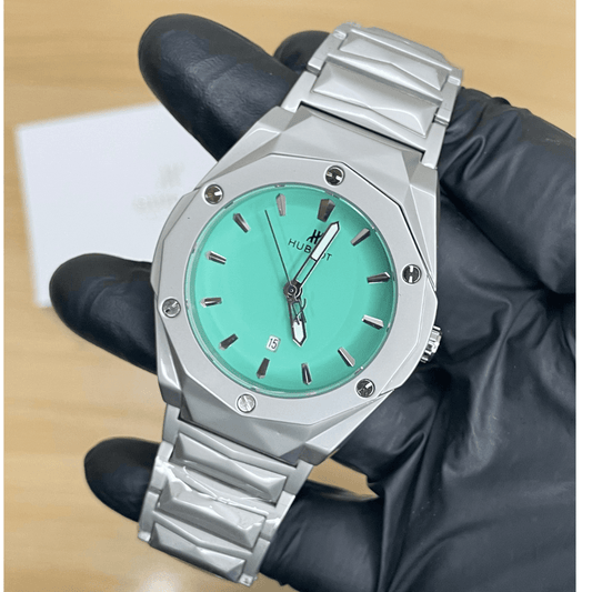 HB Premium Watch - Luxury Diamond Cut Chain - Tiffany Dial