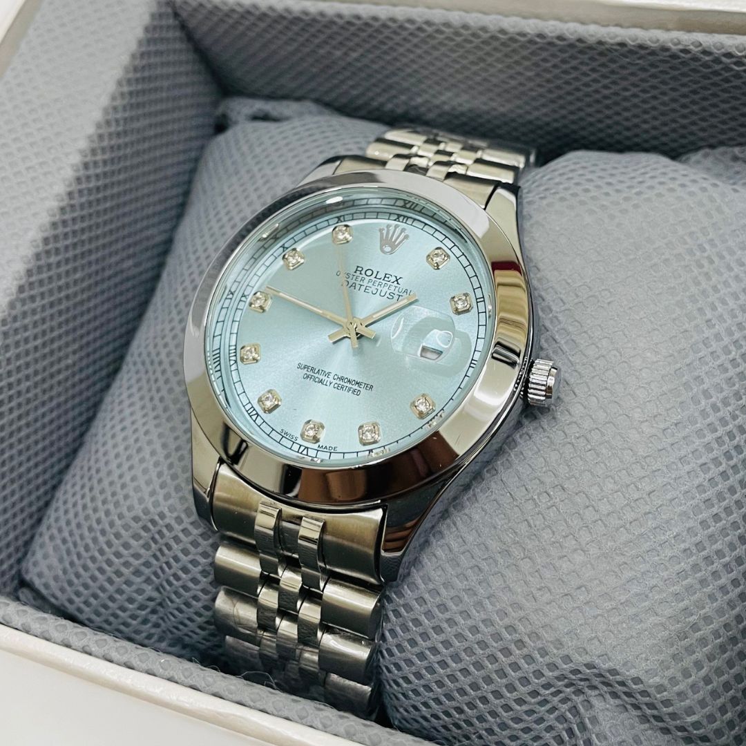 Rlx DateJust - 40mm - Stainless Steel - Tiffany