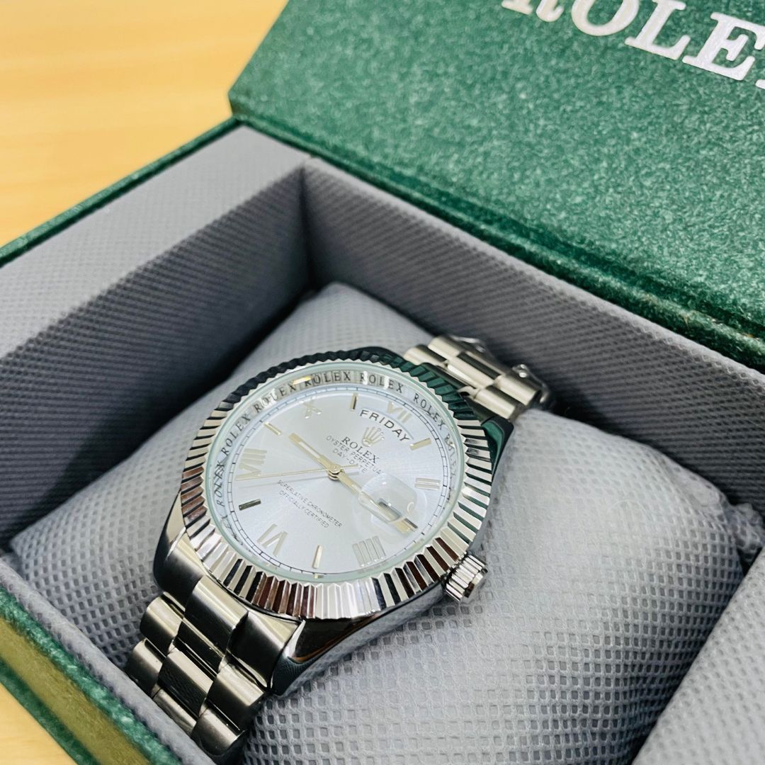 XEON RLX Day-Date - 40MM - Fluted bezel Sky Blue Dial