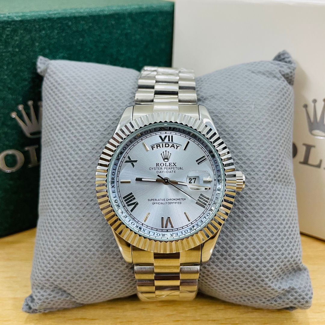 XEON RLX Day-Date - 40MM - Fluted bezel Sky Blue Dial
