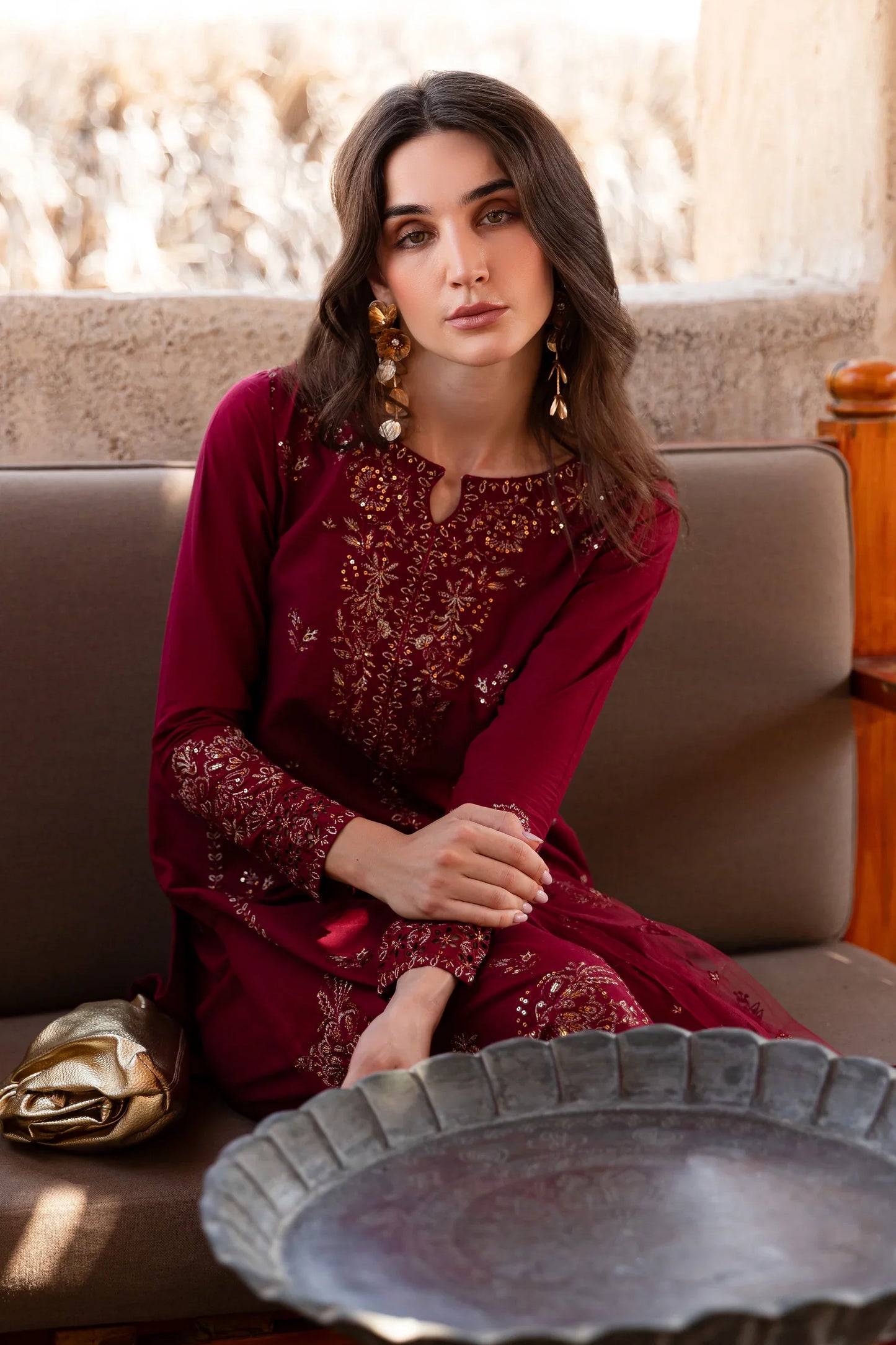 Best Selling - Zyra 3Pc Embroidered Dress