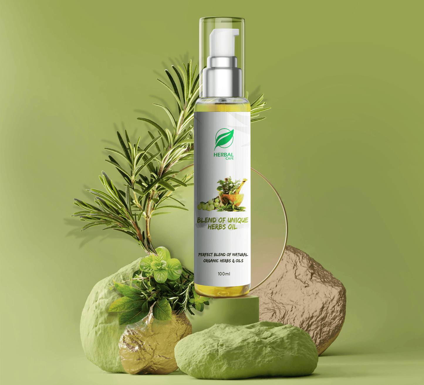 Blend Of Unique Herbs Oil - Herbal Cafe Pakistan