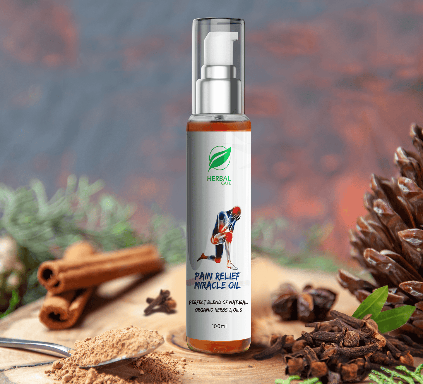 Pain Relief Miracle Oil - Herbal Cafe Pakistan